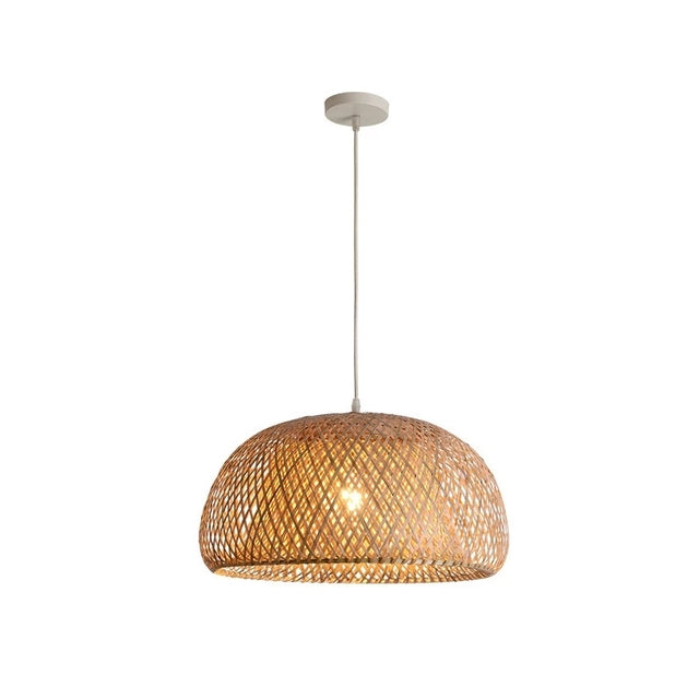 Lampe Suspendue en Rotin - Décoration Intérieure Naturelle Élégante