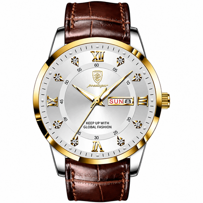Montre Bracelet Homme Acier Inoxydable Affichage Lumineux