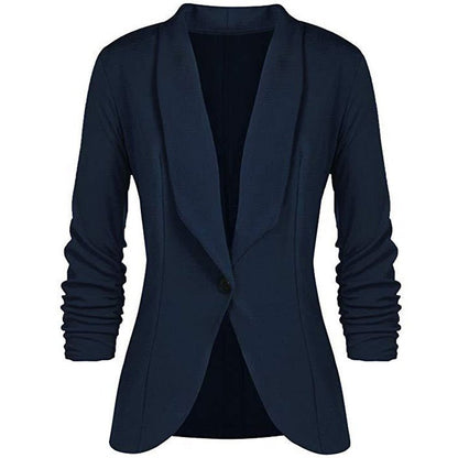 Blazer classique à manches longues polyvalent pour hommes