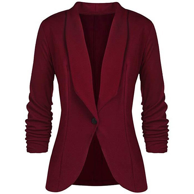Blazer classique à manches longues polyvalent pour hommes