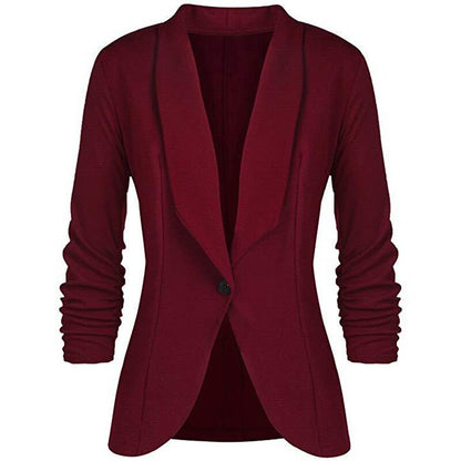 Blazer classique à manches longues polyvalent pour hommes