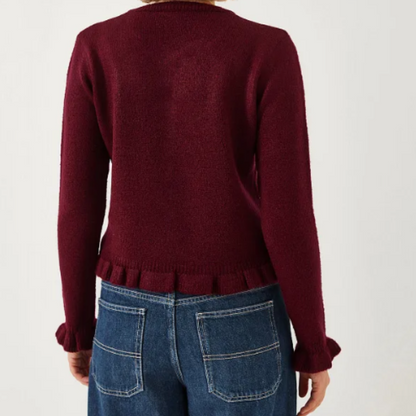 Cardigan Femme Maille Texturée Coupe Classique