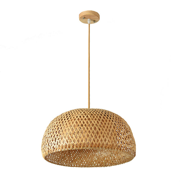 Lampe Suspendue en Rotin - Décoration Intérieure Naturelle Élégante
