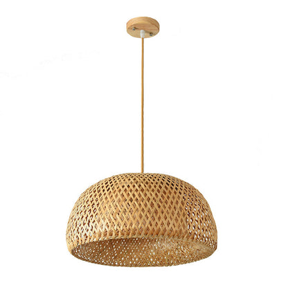 Lampe Suspendue en Rotin - Décoration Intérieure Naturelle Élégante