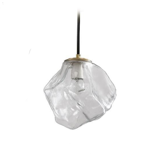 Luminaire Suspendu en Verre et Cuivre – Éclairage LED Chic