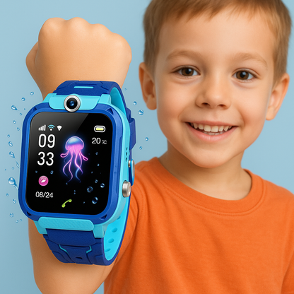 Montre intelligente enfant GPS étanche avec alarme SOS - BlxckFR