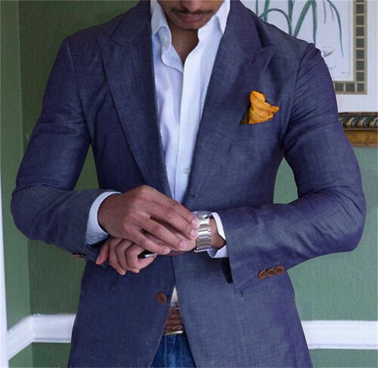 Veste Lin Homme Élégant pour Été - Foivo