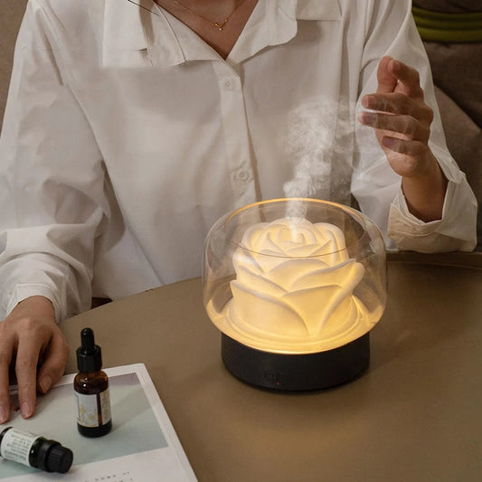 Diffuseur d'ambiance - Élégant et apaisant avec lumière colorée et parfum relaxant - BlxckFR