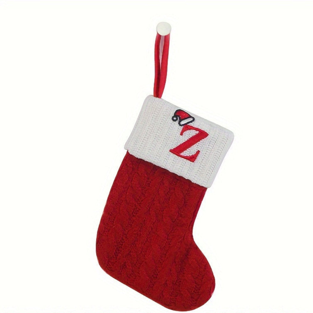 Chaussette de Noël Tricotée Personnalisée Décorative