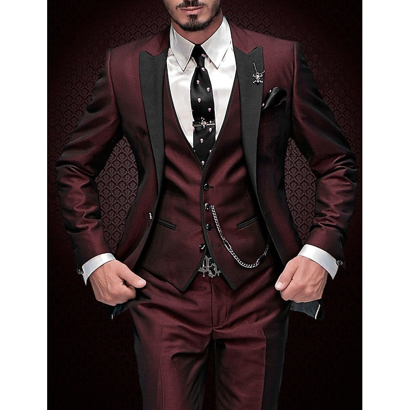 Costume Homme Classique en Trois Pièces - Foivo