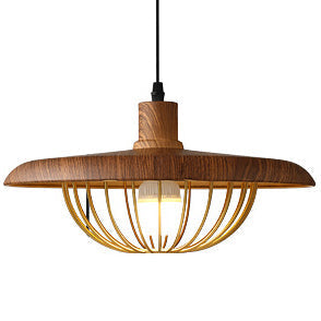 Lampe Suspendue Bois Chic Industriel